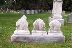 back of Baby Harry Nellie tombstone