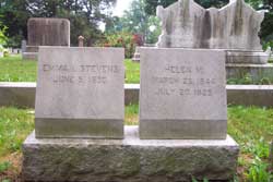 Emma and Helen tombstone