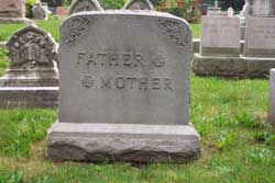 Father Mother tombstone