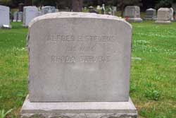 Alfred and Rhoda Stevens tombstone