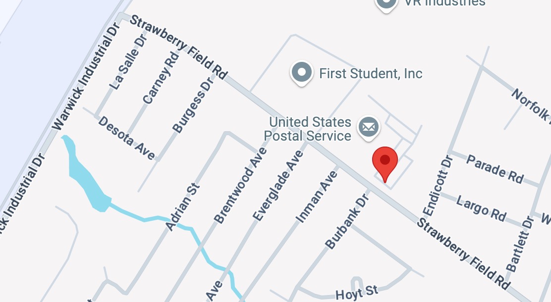 map showing Louis Roy house location