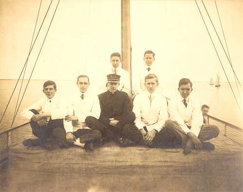 Philip with many men on a ship