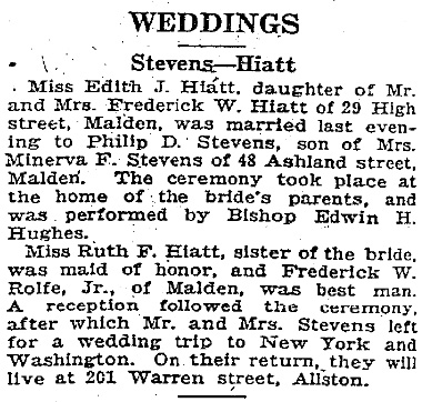 Stevens Hiatt Wedding